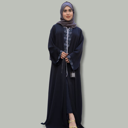 Soft Neda Abaya with Handwork - Comfort and Elegance - SQ0X9