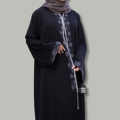 Soft Neda Abaya with Handwork - Comfort and Elegance - SQ0X9