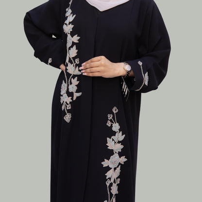 Soft Neo Cobra Abaya with Elegant Handwork - SQ0X6