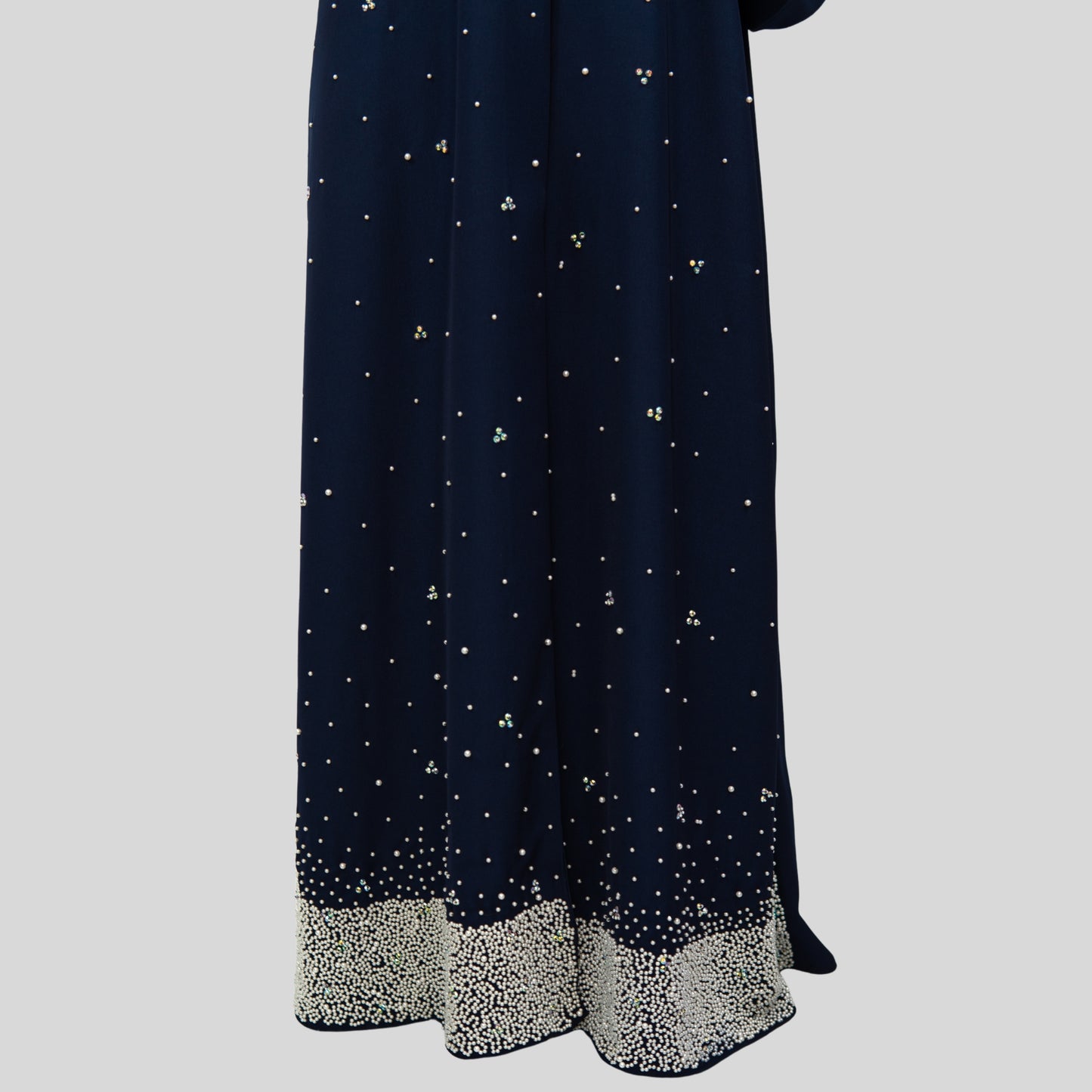 Sparkling Abaya with Front Crystal Embellishment - OSX0152